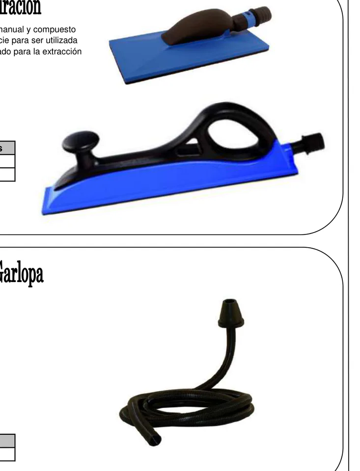 Garlopa Manual Velcro con Aspiracion