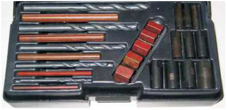 Juego Extractor tornillos rotos