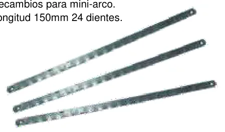 Recambios para mini-arco
