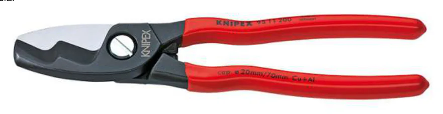 Cortacables Doble Filo de Corte