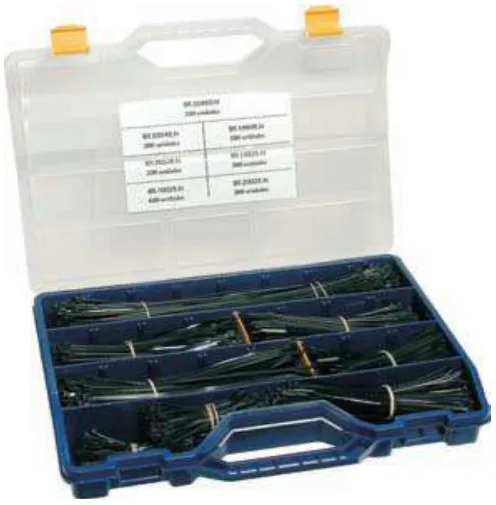 Estuche 2300 Bridas Nylon Negras
