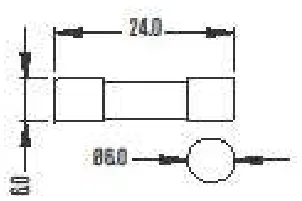 Fusible Cristal Motocicleta 6x24