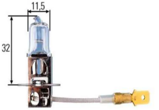 Lámpara H-3 Halógena 24V
