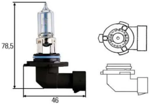 Lámpara HB-3 Halógena