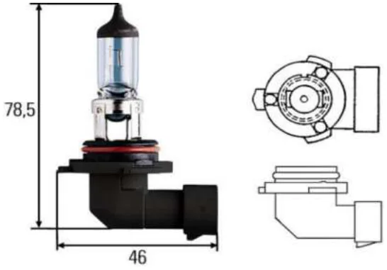Lámpara HB-4 Halógena