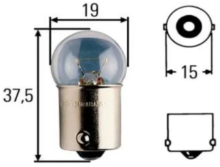 Lámpara Piloto R10W 24V
