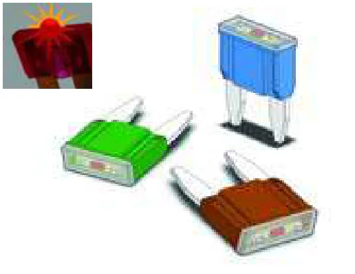Mini fusibles Auto 32V LED