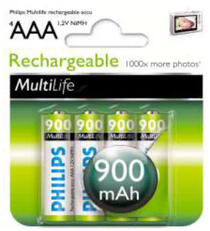 Pila Recargable LR3 AAA 900 mAh