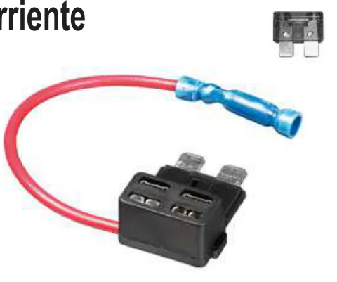 Portafusibles Universal + Toma Corriente