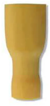 Terminal Aislado 100% Faston Hembra Amarillo