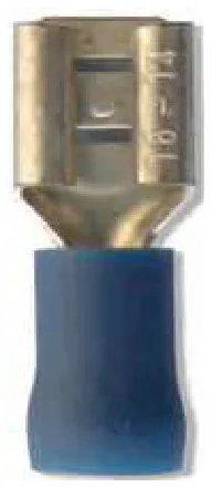 Terminal Pre-Aislado Faston Hembra Azul