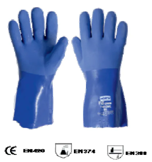 Guantes sinteticos soporte PVC