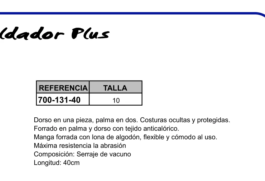Guantes Soldador Plus