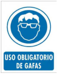 Senal Uso obligatorio de gafas