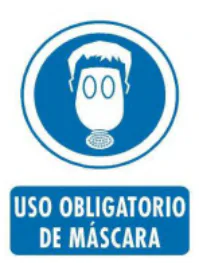 Senal Uso obligatorio de mascara