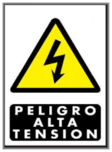 Senal Peligro alta tension