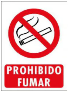 Senal Prohibido fumar