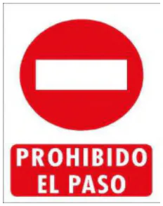 Senal Prohibido el paso (disco)