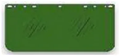 Visor facial verde Din 5