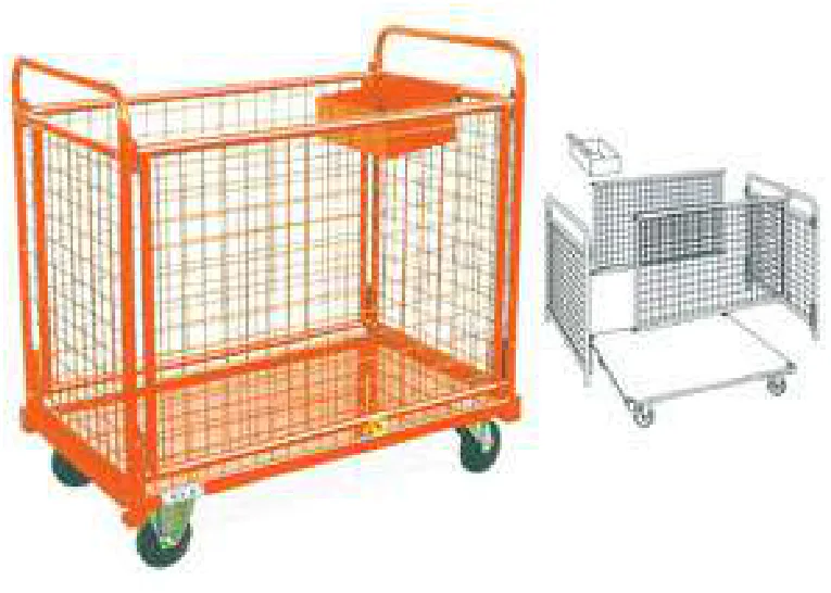 Carro Portapiezas con Ruedas Desmontable