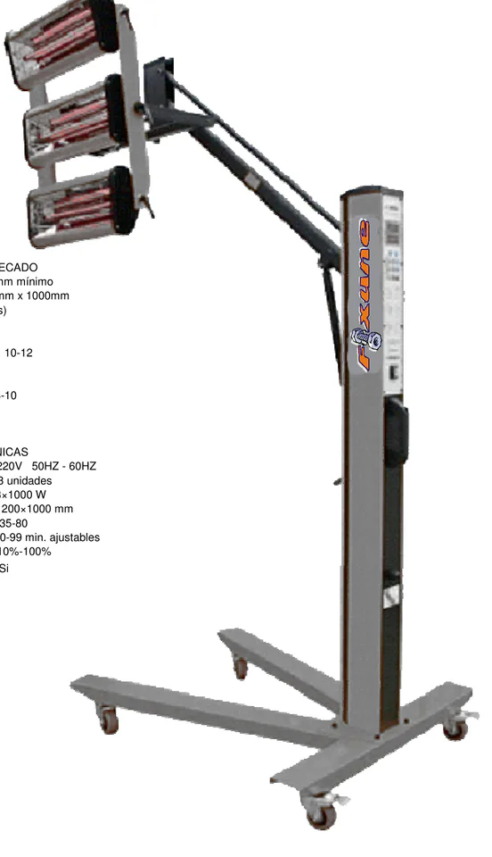Infrarrojos Secado 3x1000W