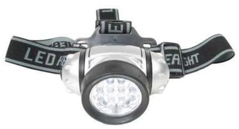 Linterna Trabajo Frontal 12 Leds