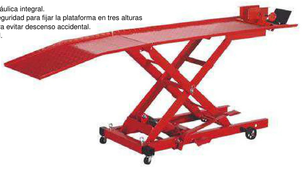 Mesa Hidraulica para Motocicletas