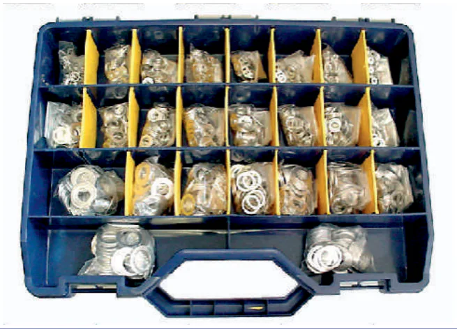 Estuche Arandelas de Aluminio