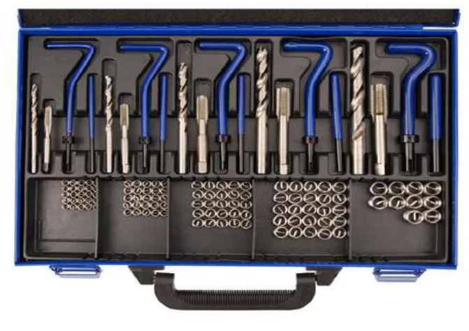 Juego 130 pcs reparar roscas M5-M12