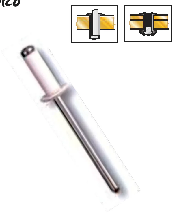 Remache Estándar Blanco