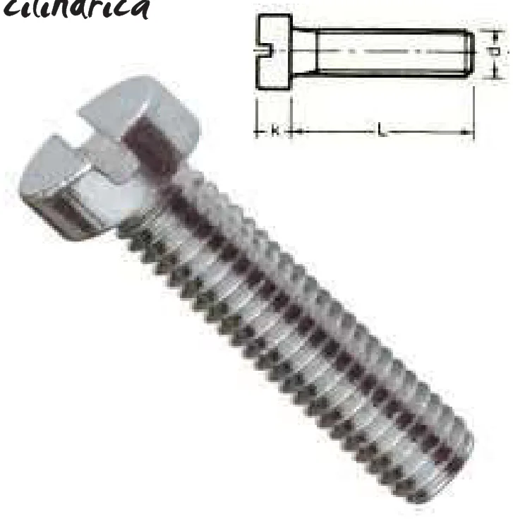 Tornillo Din 84 Cabeza cilíndrica