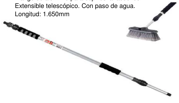 Mango Telescópico Cepillo Lavacoches