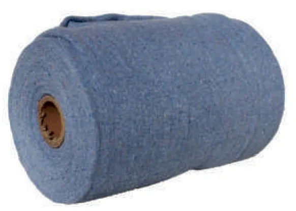 BOBINA LIMPIEZA ALGODÓN AZUL