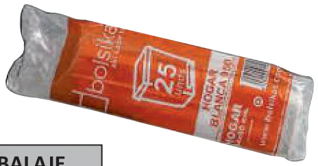 BOLSA BASURA DOMESTICA 53x60 G80 25UDS BLANCA