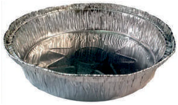 ENVASE DE ALUMINIO REDONDO 1/2 POLLO