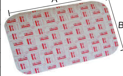 TAPA PARA ENVASE RECTANGULAR ALUMINIO